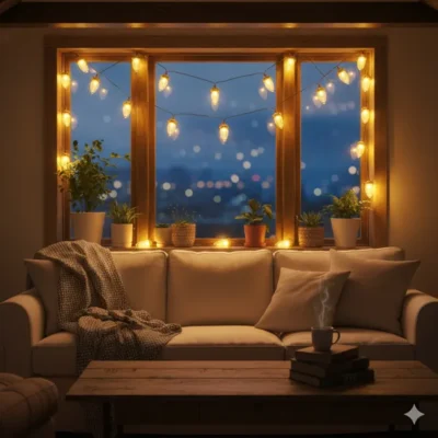 رنگ نور و جنس حباب ریسه بلوطی